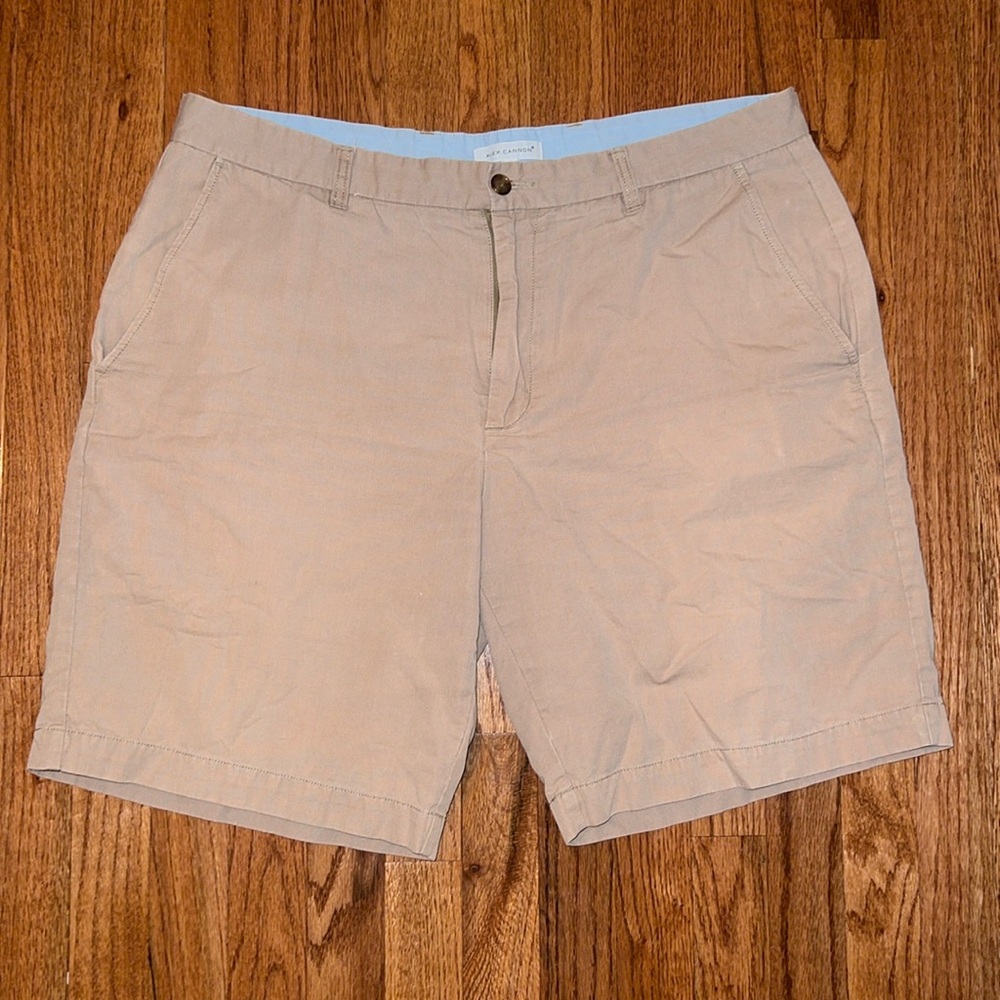 Alex Cannon Men’s Khaki Chino Casual Shorts Size 38